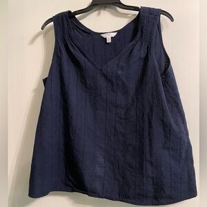 Dark blue flower blouse